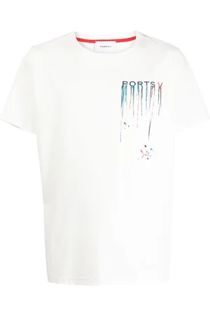 Ports V Paint-splatter print T-shirt