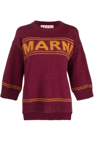 Marni Intarsia-logo virgin-wool sweater