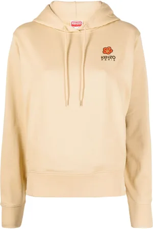 Kenzo Logo-patch cotton hoodie
