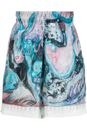 Endless Joy Hypnic Jerk silk Bermuda shorts