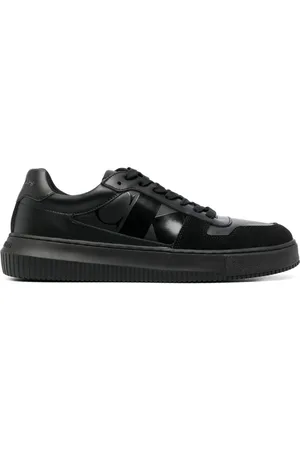 Calvin Klein Logo-print leather sneakers