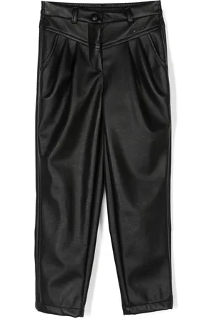 MONNALISA Logo-patch cotton trousers