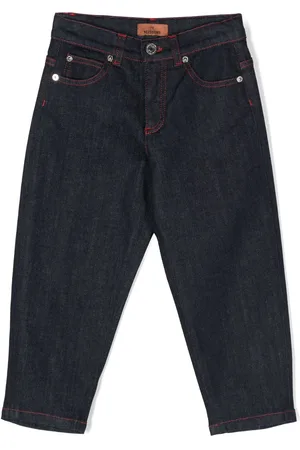Missoni Embroidered-logo straight-leg jeans