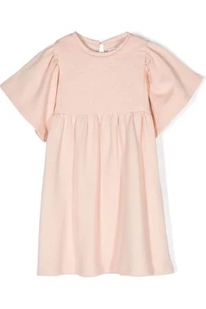 Chloé Embroidered-design cotton dress