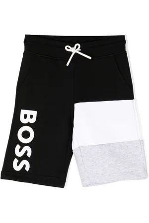 HUGO BOSS Logo-print drawstring track shorts