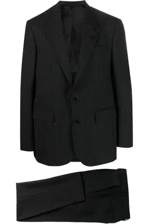 LARDINI Striped single-breasted suit
