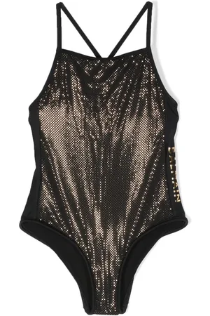 Balmain Logo-print thin-straps swimsuit