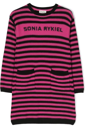 Sonia Rykiel Enfant Striped long-sleeve knitted dress