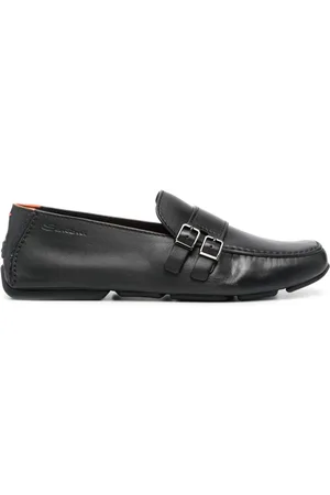 santoni Double-buckle monk shoes