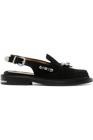 TOGA VIRILIS Sling-back leather loafers