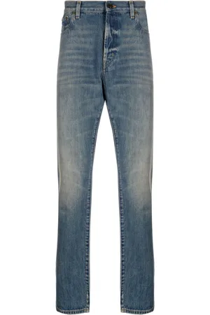 Saint Laurent Mid-rise straight-leg jeans