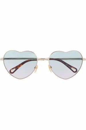 Chloé Milane heart-frame sunglasses