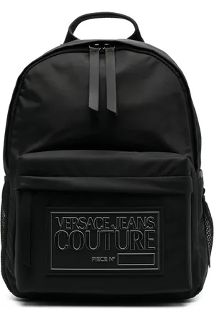 VERSACE Logo-patch backpack