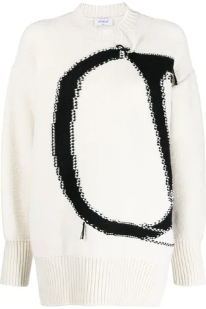 OFF-WHITE Ow Maxi logo-intarsia jumper
