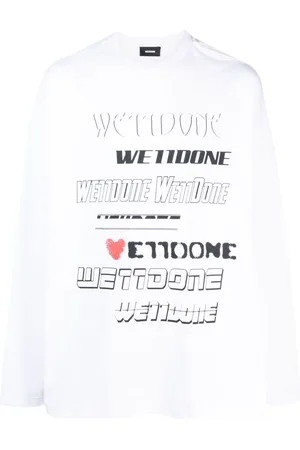 We11 Done Logo-print cotton sweatshirt
