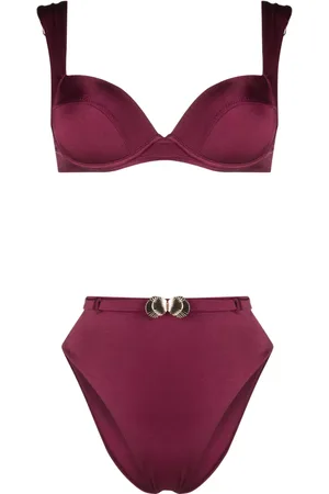 Noire Swimwear Shell-detail bikini set