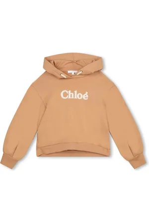 Chloé Logo-embroidered organic-cotton hoodie