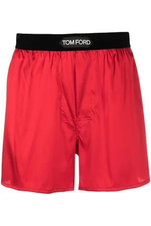 Tom Ford Logo-waist satin boxers