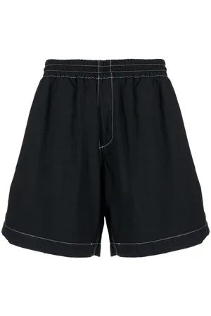 SUNNEI Contrast-stitching cotton shorts