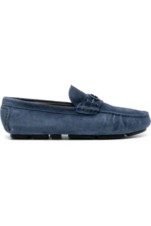BALDININI Logo-plaque calf-leather loafers