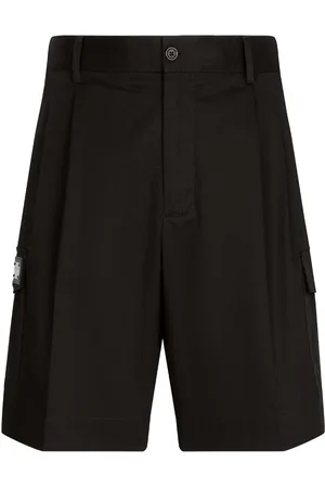 Dolce & Gabbana Logo-plaque gabardine cargo shorts