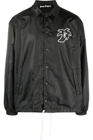 Palm Angels Logo-patch lightweight jacket