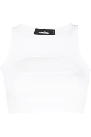 Dsquared2 Cut-out sleeveless cropped top