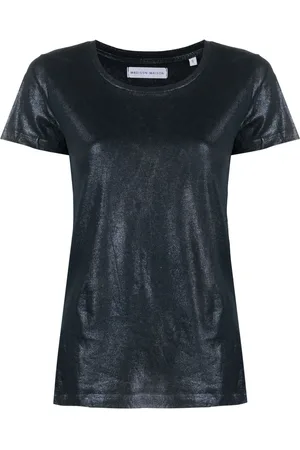 Madison.Maison Short-sleve lamé T-shirt