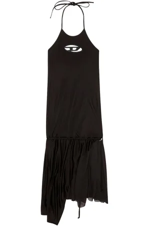 Diesel D-Salilar-Od halterneck asymmetric minidress