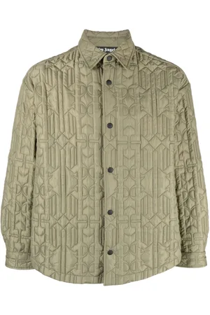 Palm Angels Monogram quilted shirt jacket