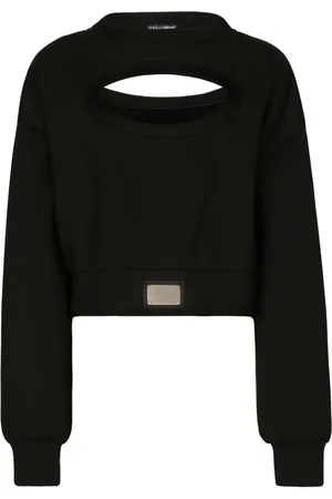 Dolce & Gabbana Logo-plaque cut-out jumper