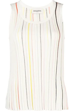Sonia by Sonia Rykiel Striped cotton-blend tank top