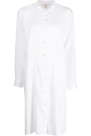 Eileen Fisher Long-sleeve linen shirtdress