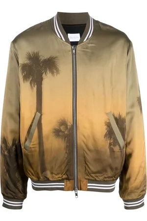 BLUE SKY INN Palm tree-print bomber jacket