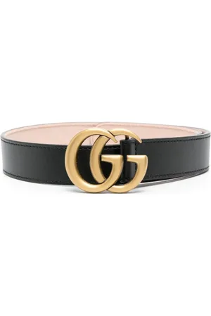 Gucci GG logo-buckle leather belt