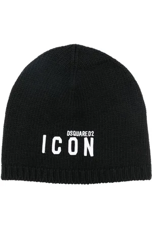 Dsquared2 Be Icon-embroidered ribbed beanie