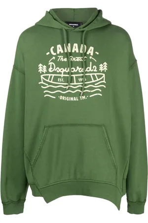 Dsquared2 Graphic-print cotton hoodie
