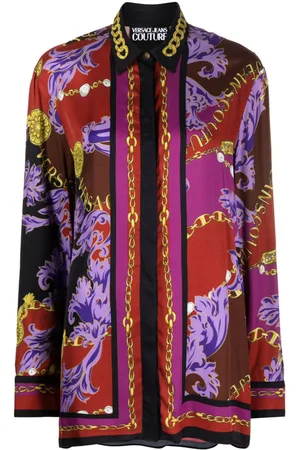 VERSACE Chain Couture-print shirt