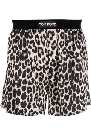 Tom Ford Leopard-print silk boxer