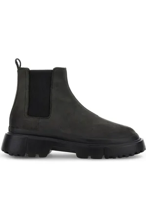 Hogan Chelsea round-toe suede boots