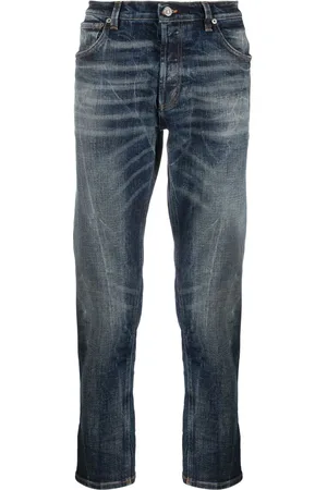 Dondup Whiskering-effect cotton jeans