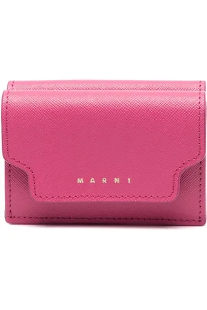 Marni Tri-fold leather wallet