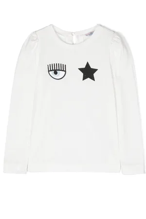 Chiara Ferragni Logo-patches cotton sweatshirt