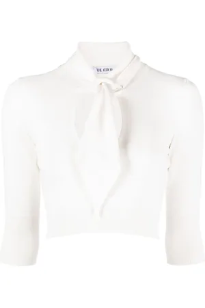 The Attico Pussybow cut-out top