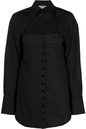 The Attico Cut-out bustier shirtdress