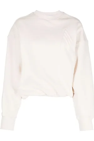 The Attico Maeve logo-embossed cotton sweatshirt