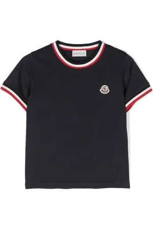 Moncler Stripe-trim cotton T-shirt