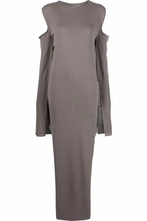 Rick Owens Cape-sleeve knit dress