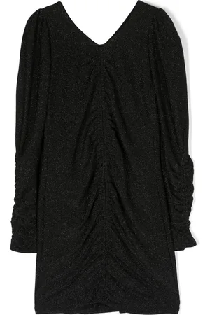MONNALISA Ruched V-neck dress