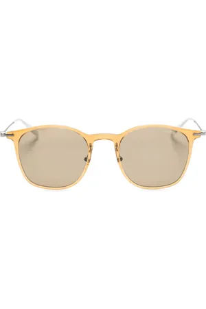 Montblanc Round-frame tinted sunglasses
